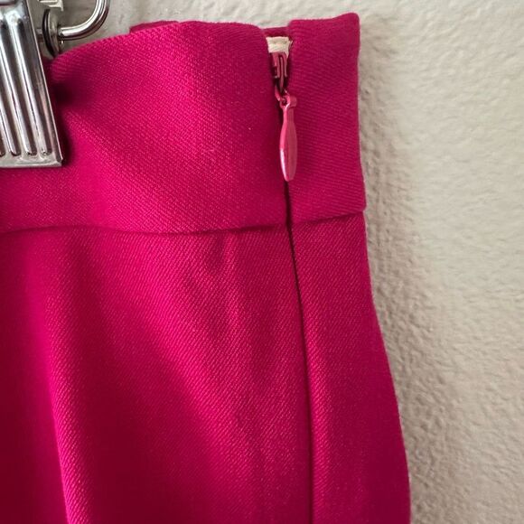 J. Crew Minnie Ankle Pant Berry Pink in Stretch Cotton Size 4 - Picture 4 of 8